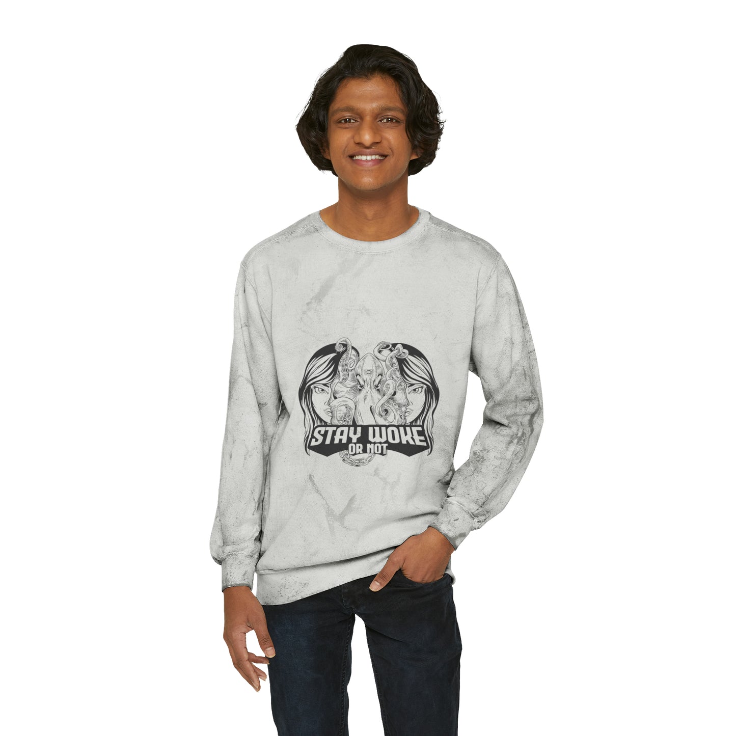 Unisex Color Blast Crewneck Sweatshirt