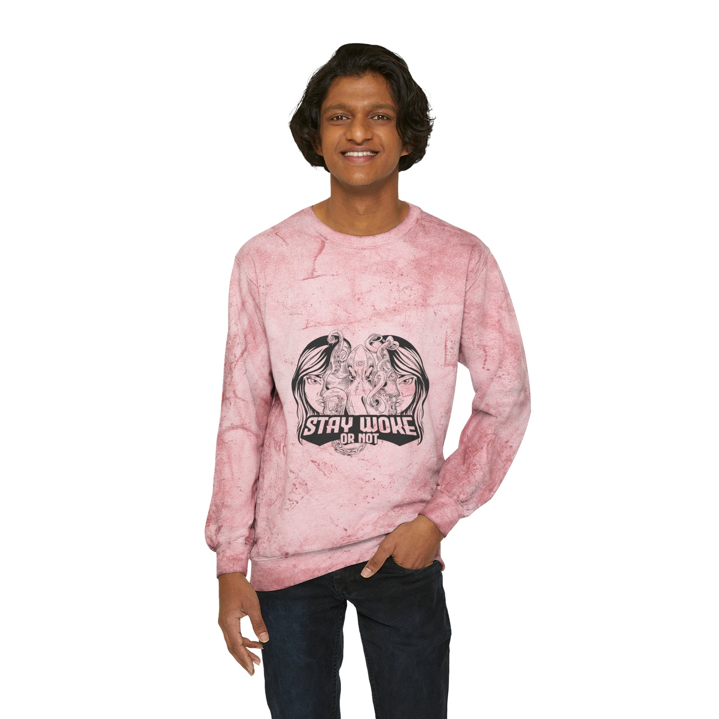 Unisex Color Blast Crewneck Sweatshirt