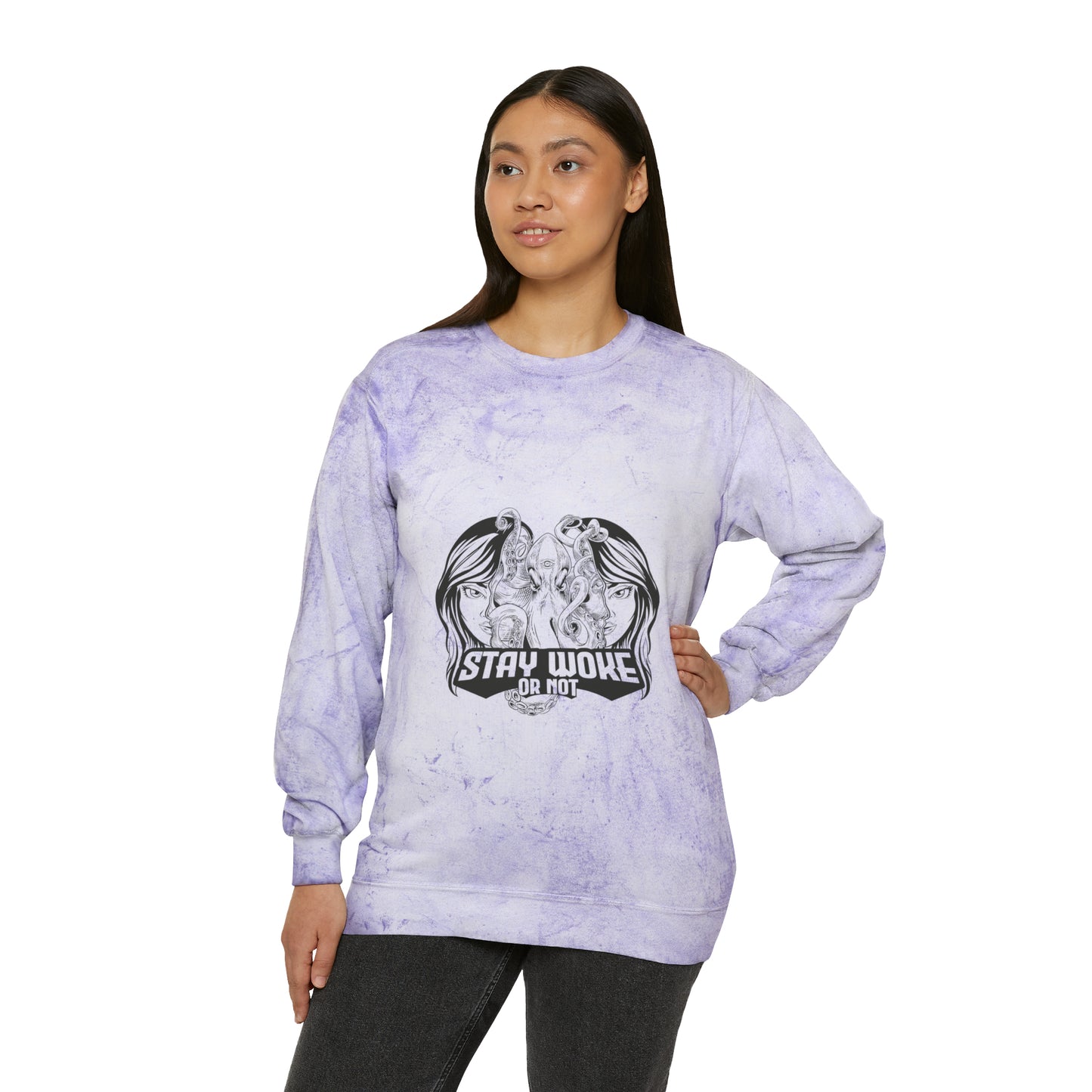 Unisex Color Blast Crewneck Sweatshirt