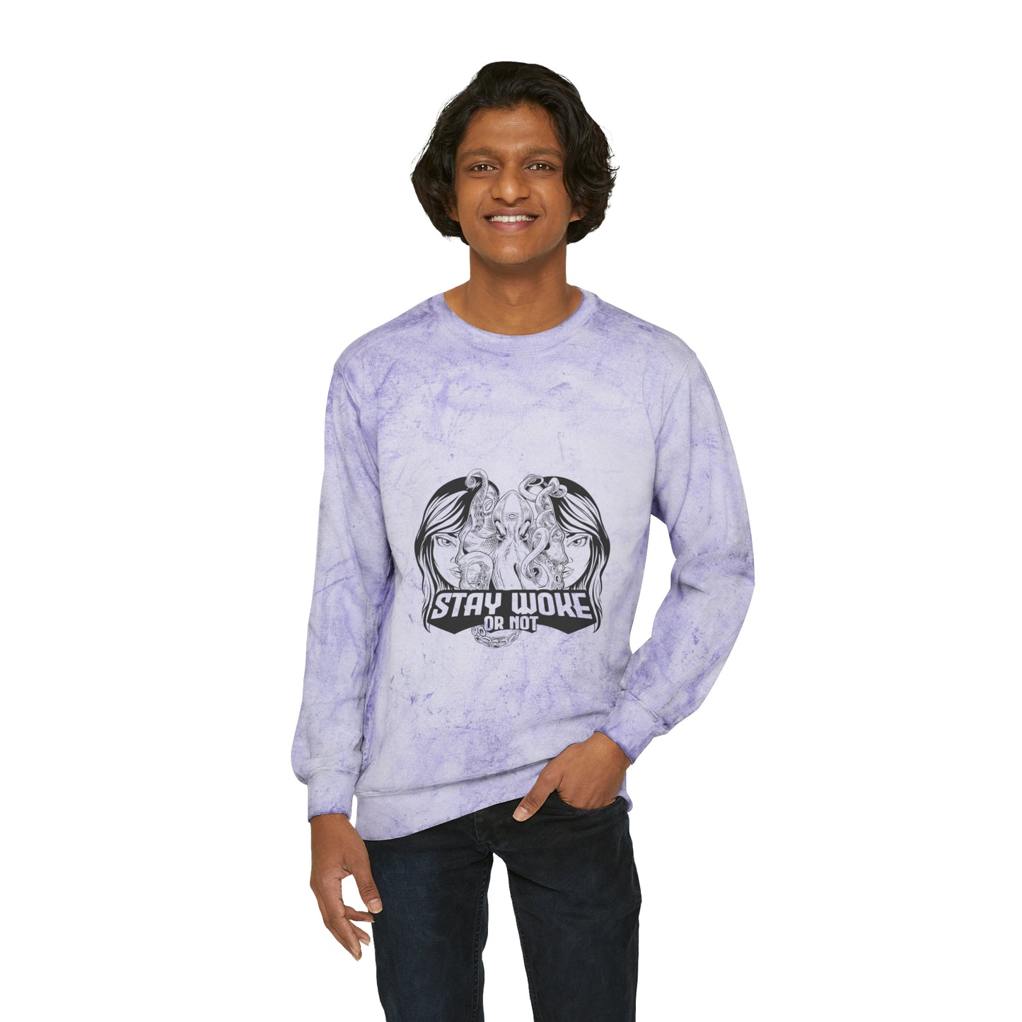 Unisex Color Blast Crewneck Sweatshirt