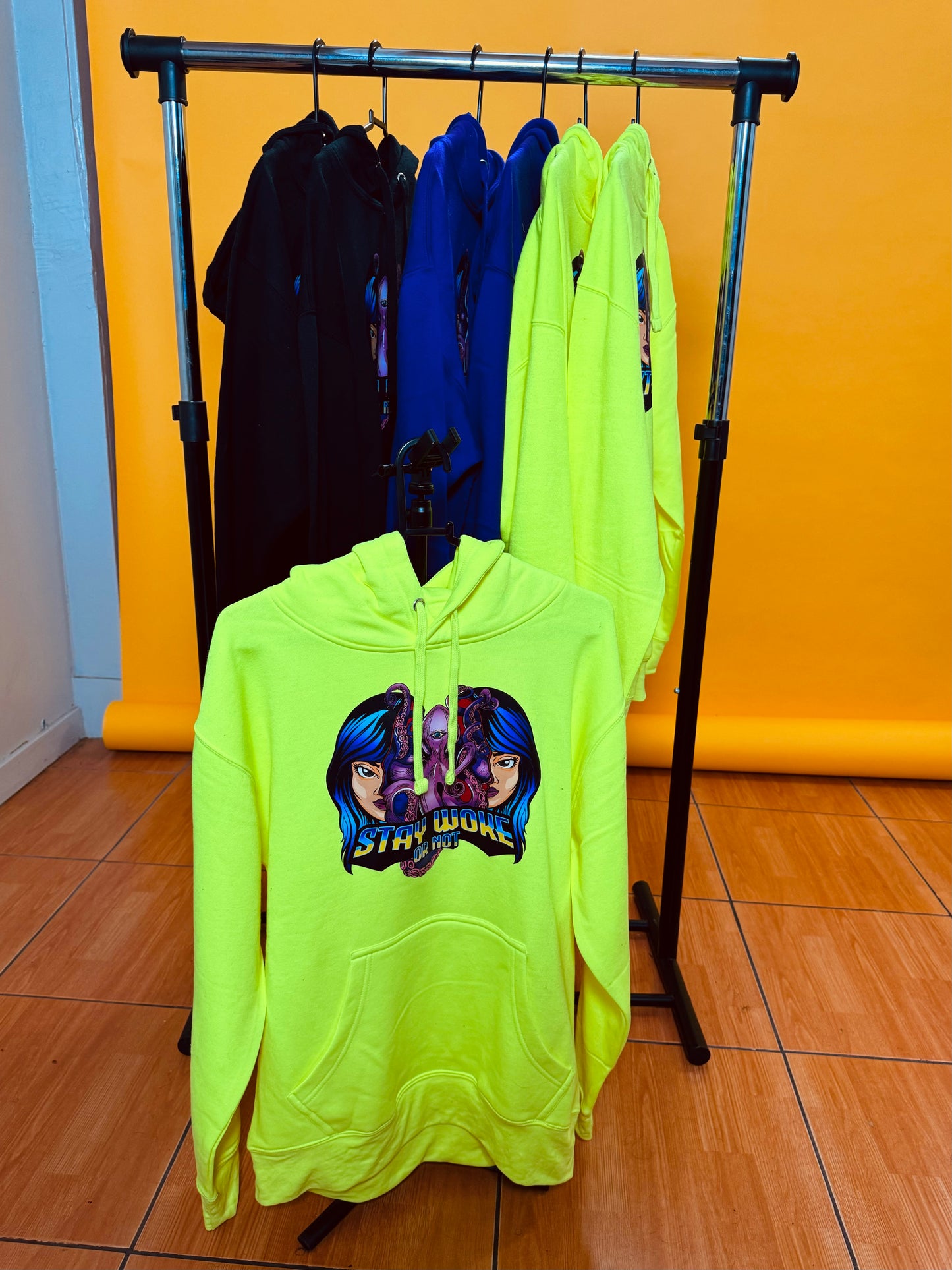 Unisex Neon Yellow Hoodie