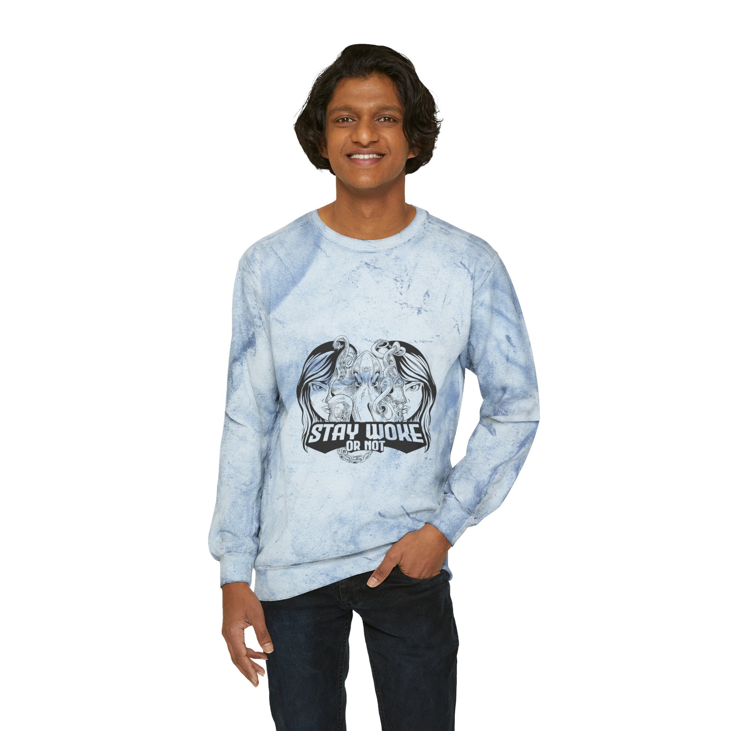 Unisex Color Blast Crewneck Sweatshirt