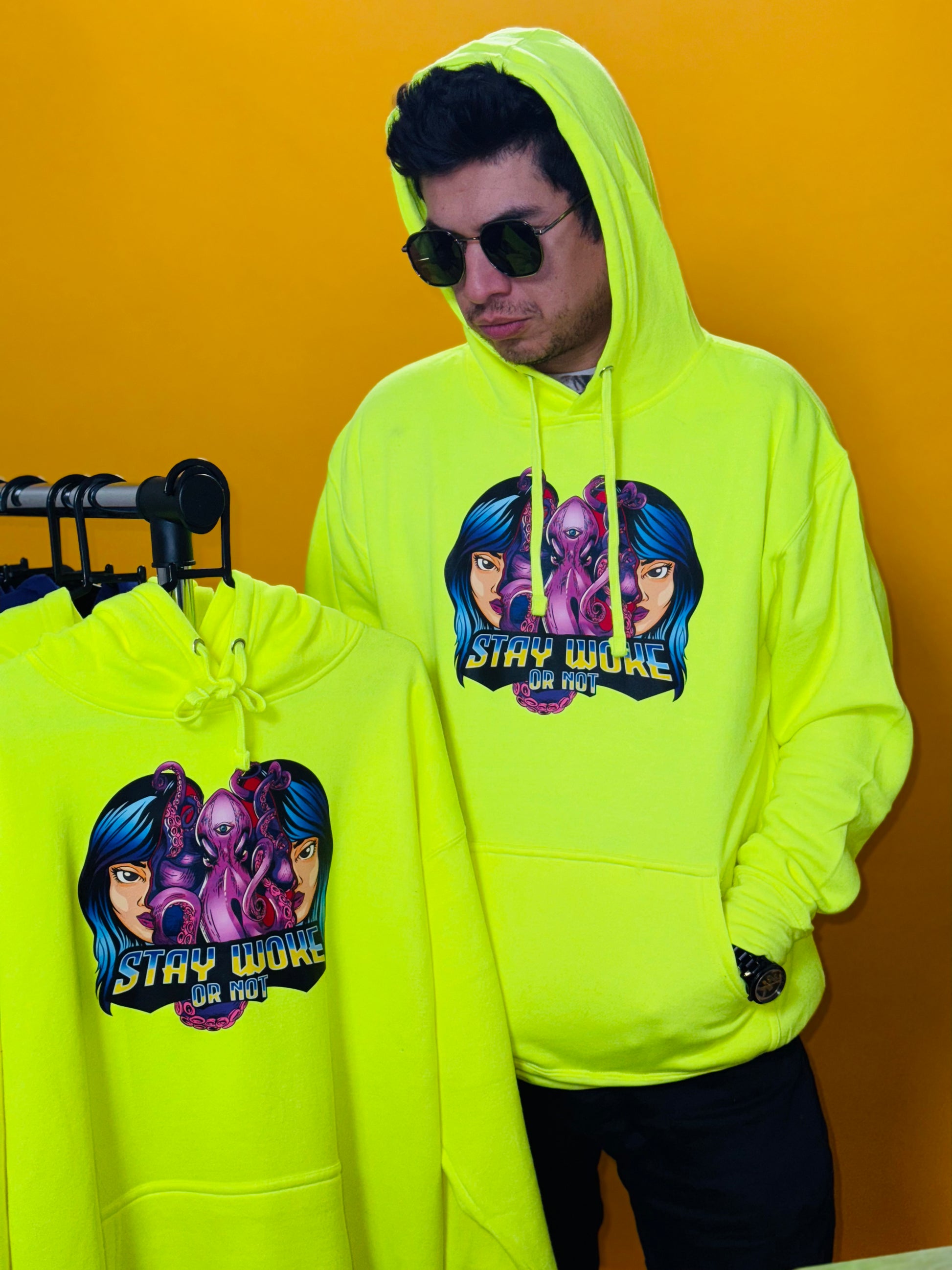 Neon yellow hoodie online